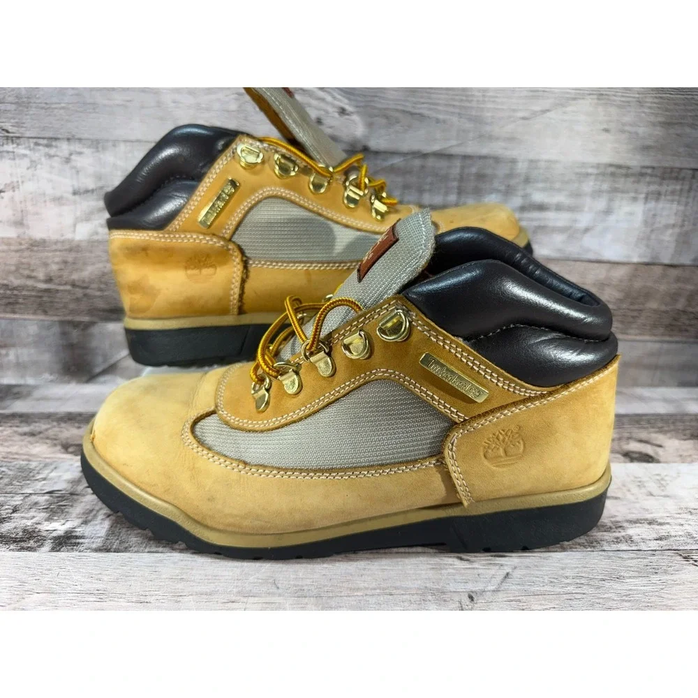 Timberland Chukka Boys Field Boots Tan Size 7